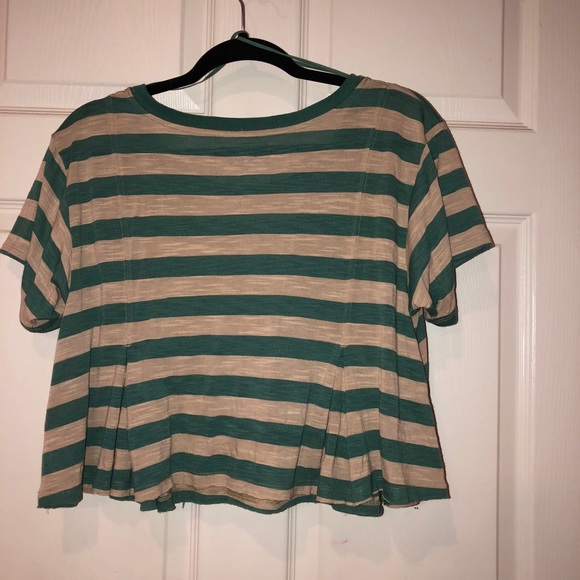 FP we the free striped swing cropped tee top - Picture 5 of 5